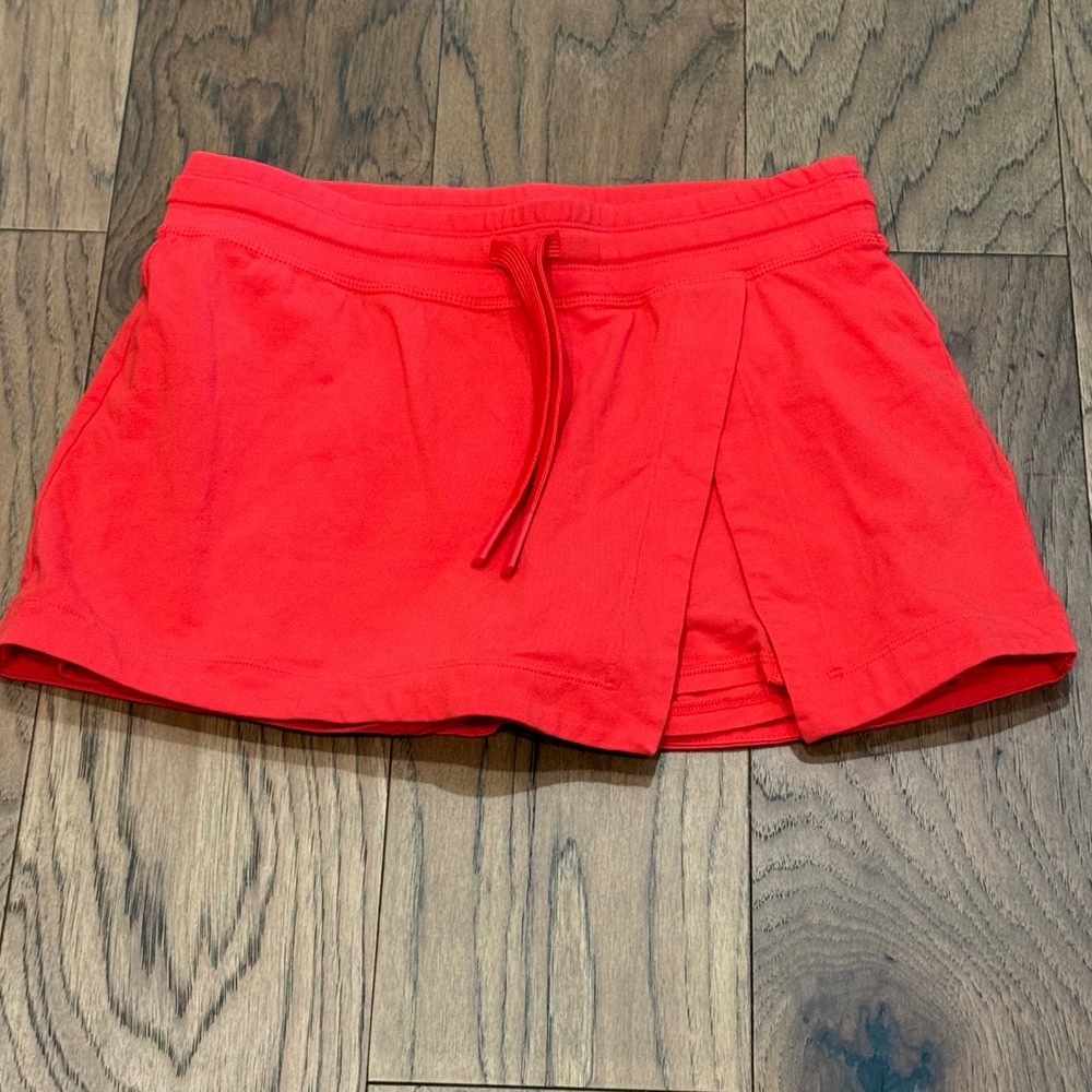 JoyLab Women Red Active Skort Cotton Blend Wrap Front Athletic Skirt Small